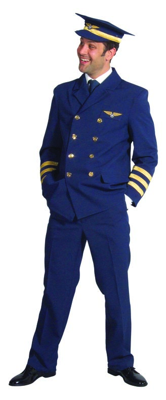 Kostuum Piloot Blauw