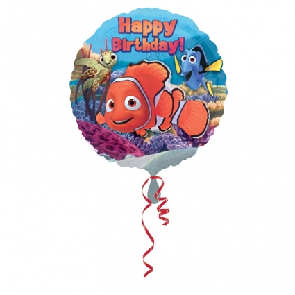 Ballon helium rond Happy Birthday Nemo
