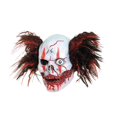 Masker Zombie Clown met Rood Haar