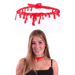 Halloween Halsband met Bloed