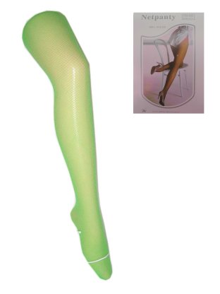 Panty netpanty fluor groen