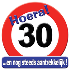 Huldeschild rond 30 jaar