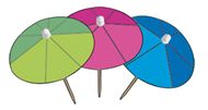 Prikkers mini parasols papier