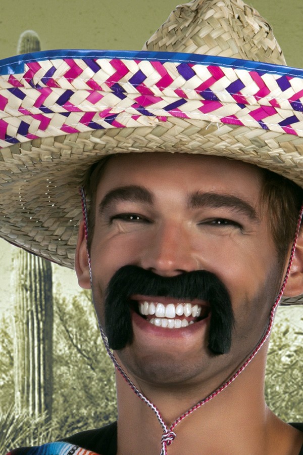 Snor Mexicaan Zwart