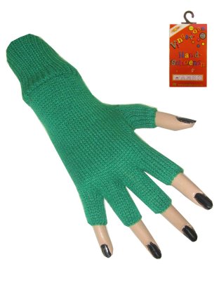 Handschoenen vingerloos groen