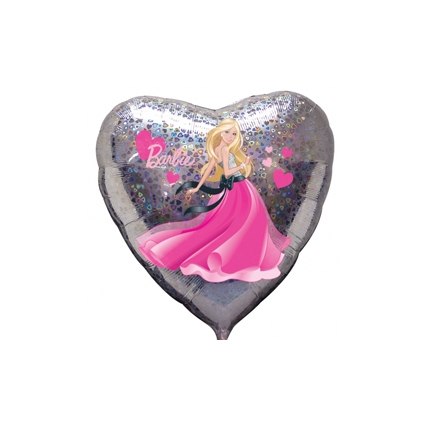 Ballon helium hartvorm Barbie
