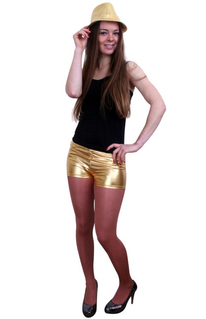 Hotpants Metallic Goud-Zilver-Zwart