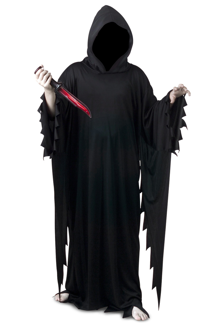 Cape Scream zwart met capuchon