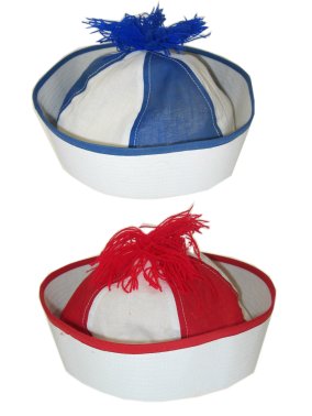 Pet matroos blauw-wit