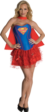 Corset Jusitice League Supergirl met cape