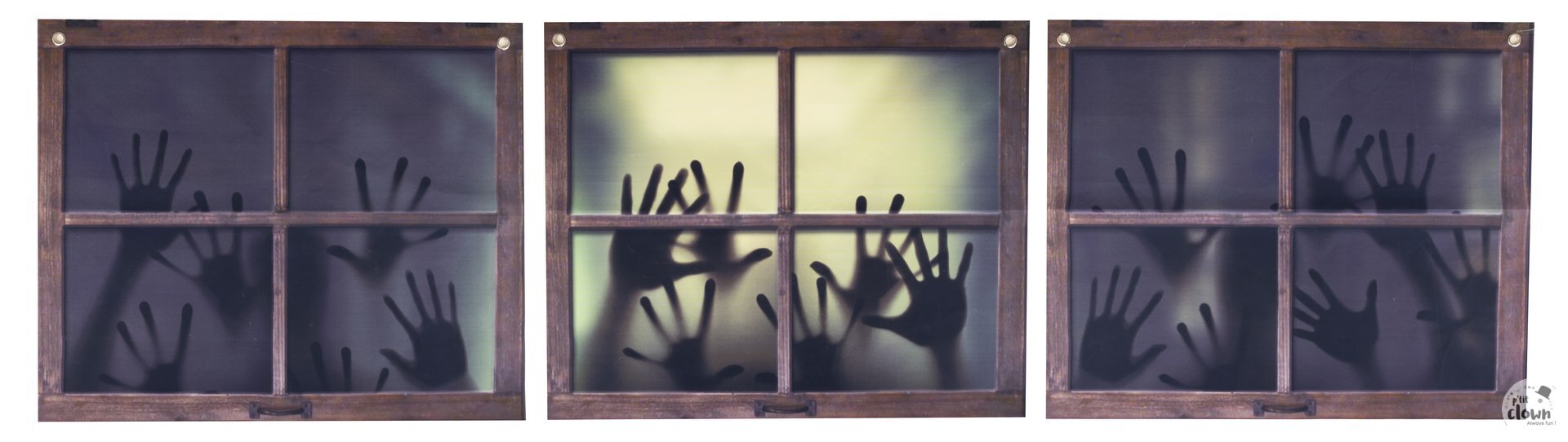 Halloween Raamdeco Setje met Spooky Hands 50 x 60 cm