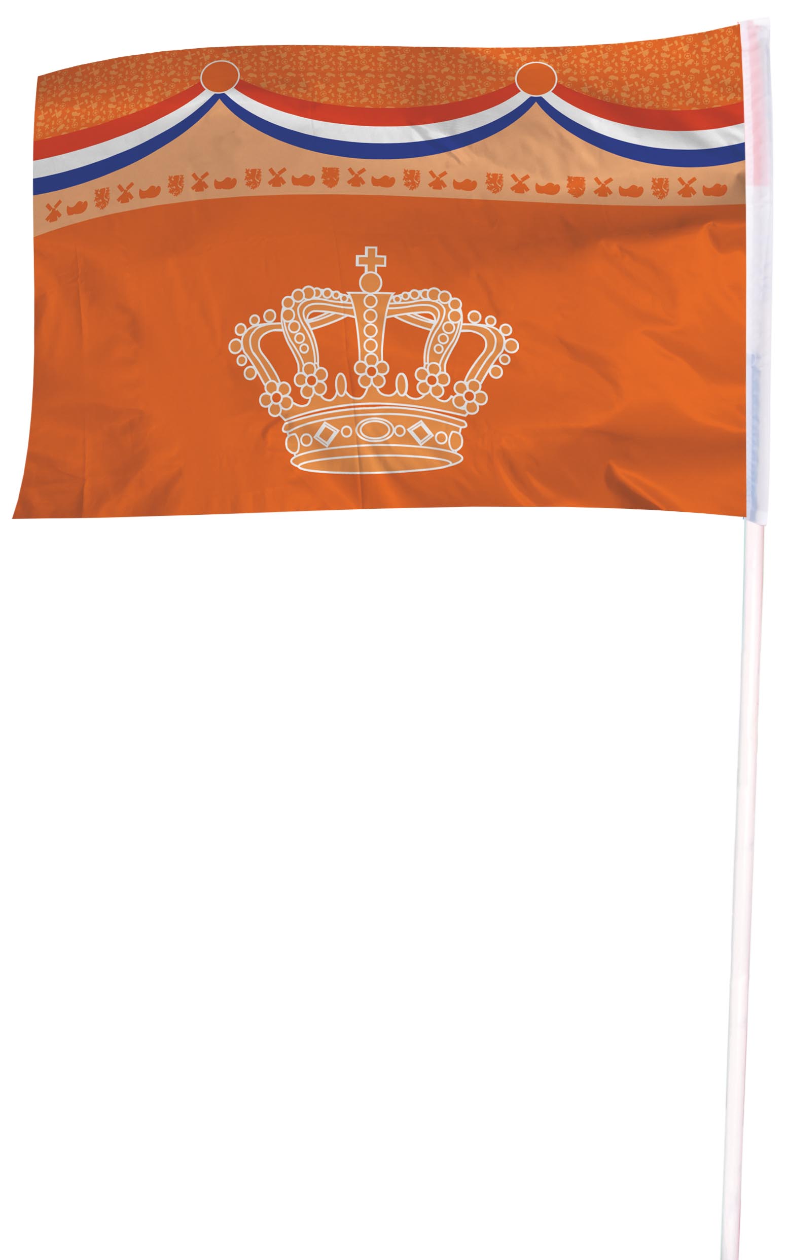 Vlag Oranje Kroon 150 x 100 cm