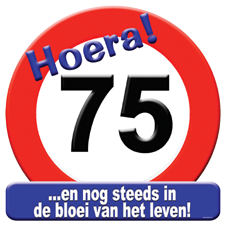 Huldeschild rond 75 jaar