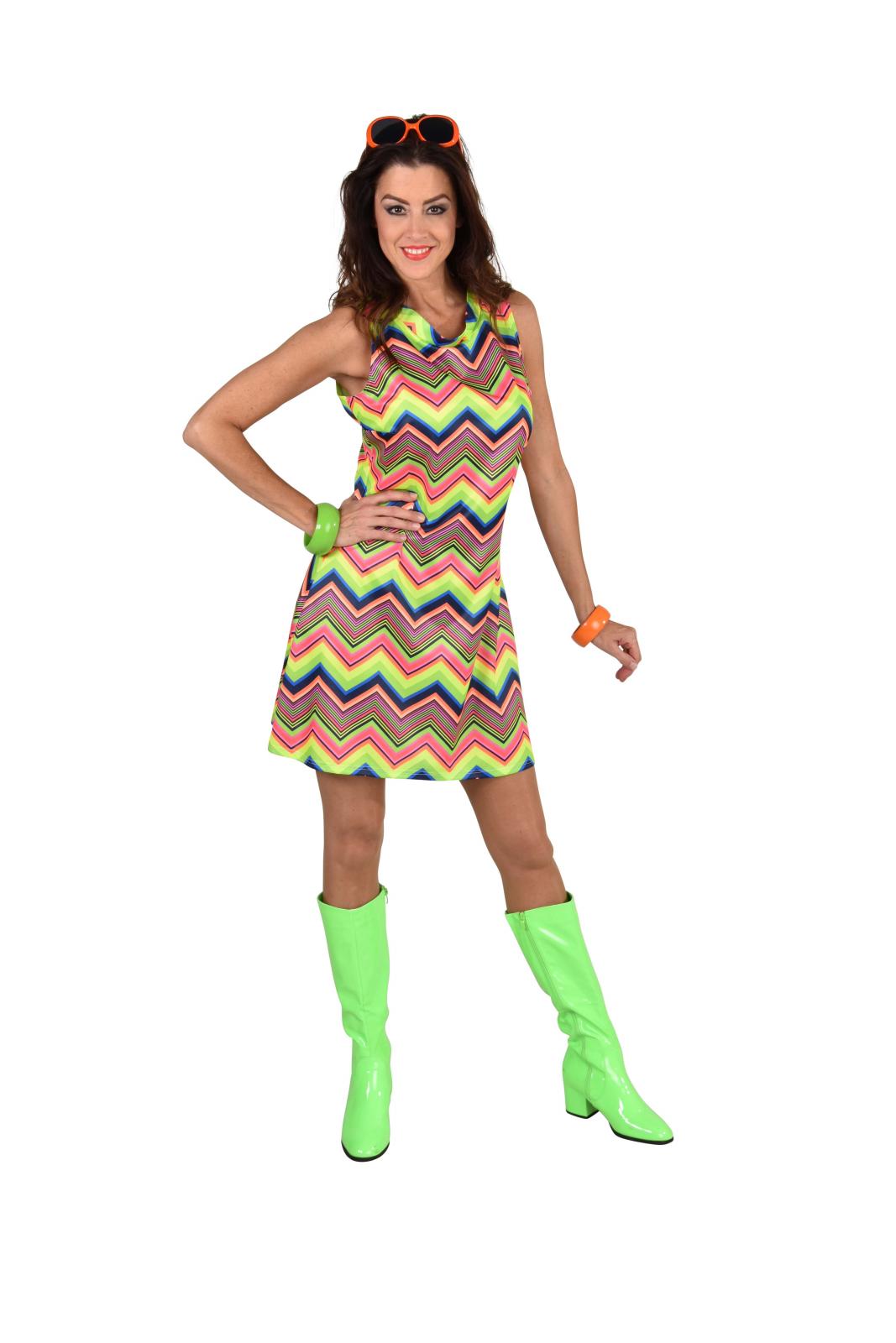 80's Neon Party Dames Jurkje
