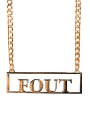 Gouden Ketting met hanger Fout