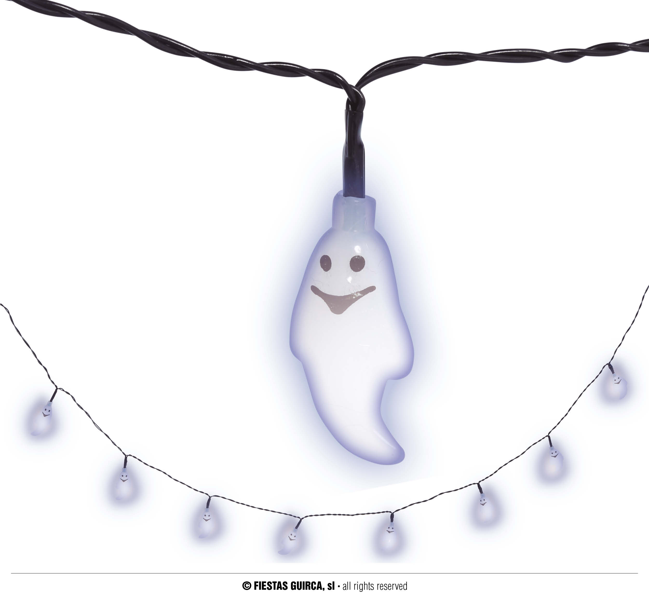 Halloween Ledverlichting Guirlande met 10 Spookjes                         
