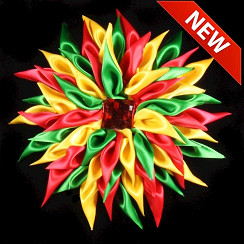 Satijnen Gevouwen Bloem Decoratie