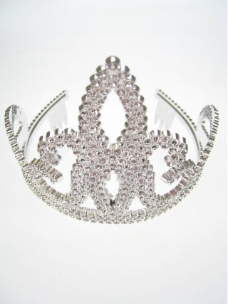 Diadeem met kam zilver