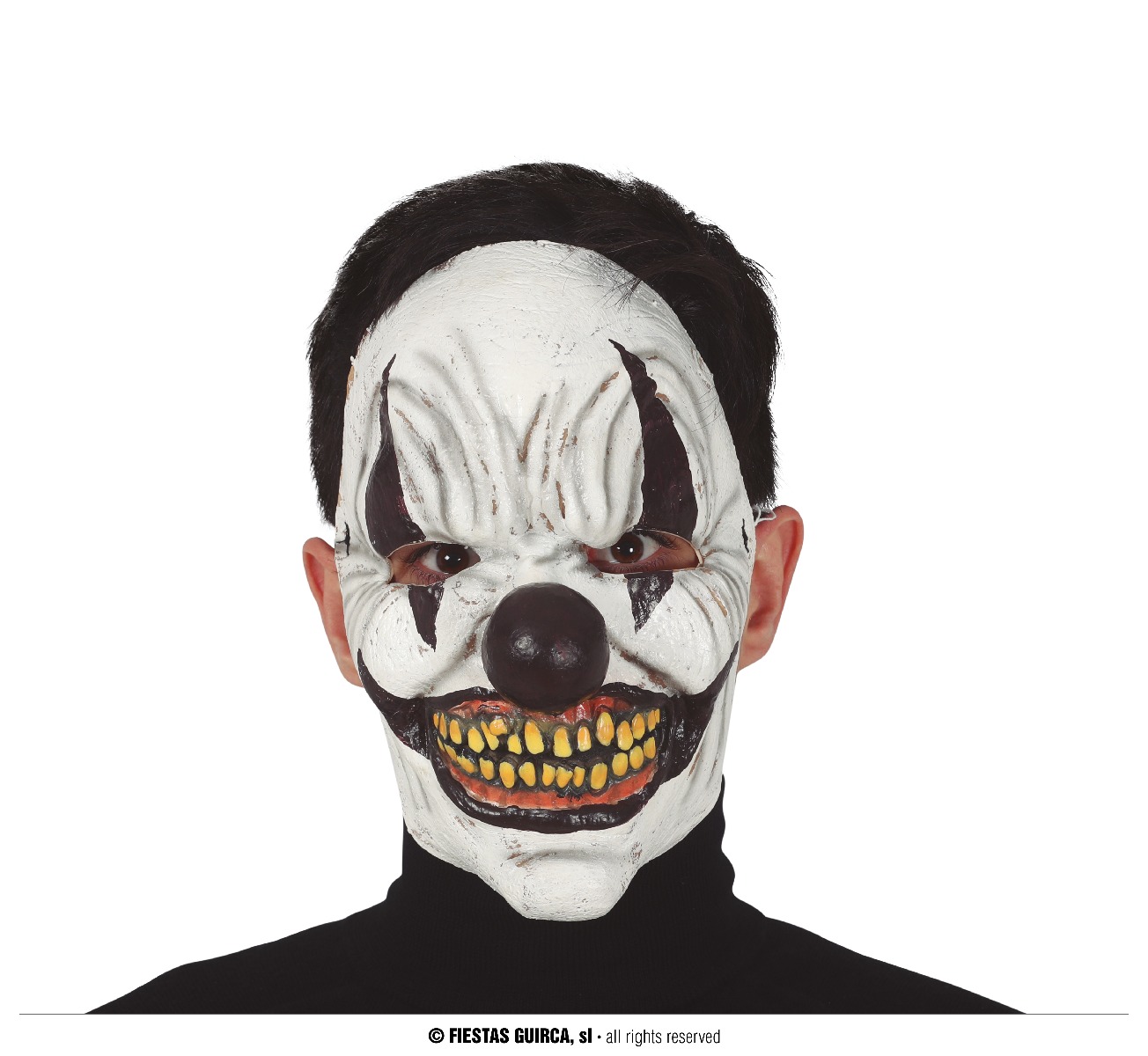 Halfmasker Clown Grijnzend Horror