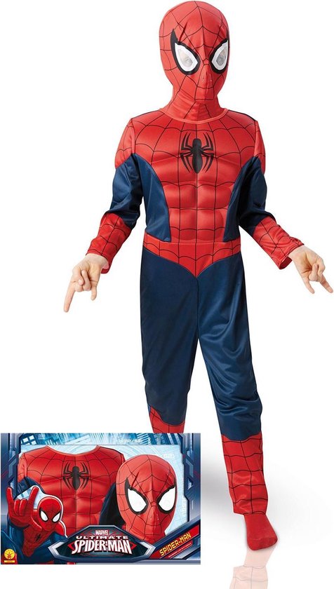 Geschenkdoos Verkleedpak Ultimate Spider-Man Maat 122-128