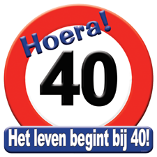 Huldeschild rond 40 jaar