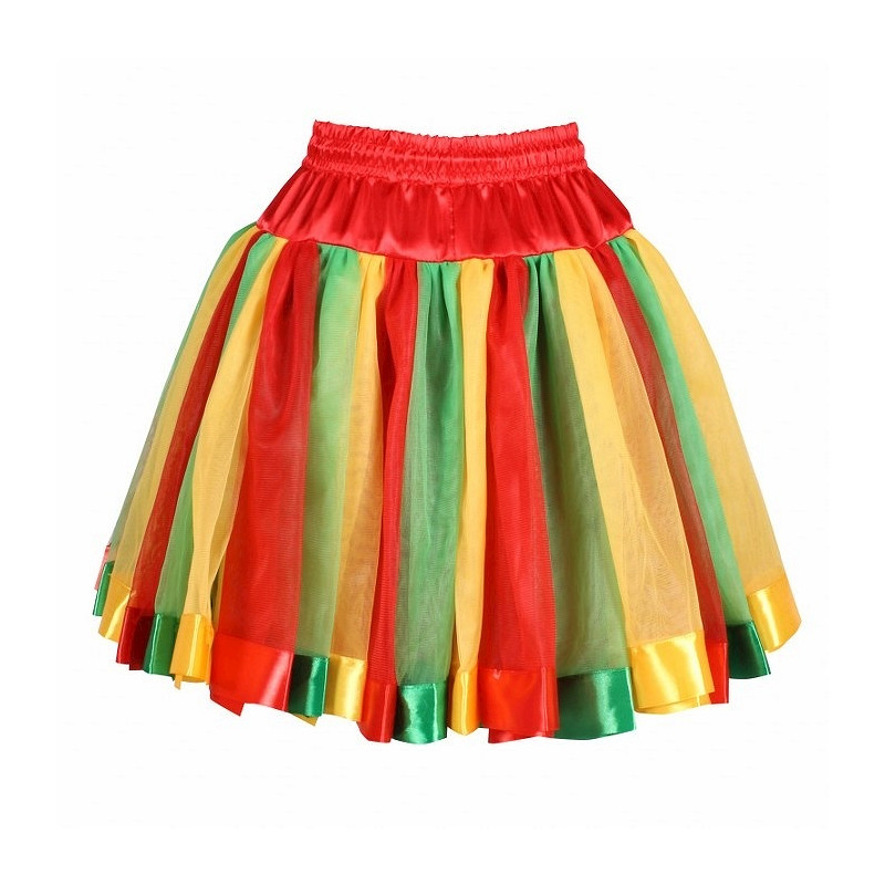 Petticoat Carnaval Tubes Rood-Geel-Groen 