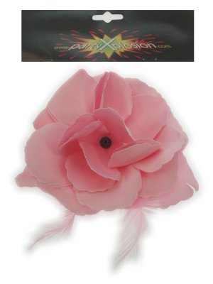 Haardecoratie met elastiekje baby rose