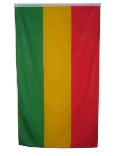 Carnavalsvlag polyester rood-geel-groen