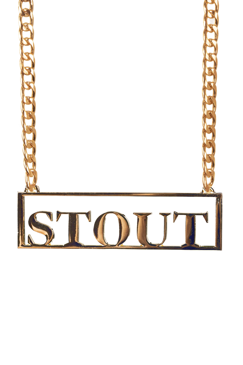 Gouden Ketting met hanger Stout