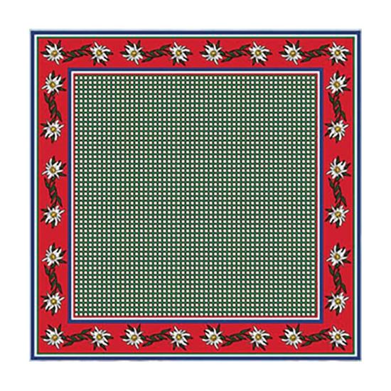 Tiroler Sjaal Edelweiss Rood
