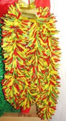 Guirlande PVC Rood-geel-groen BRANDVERTRAGEND