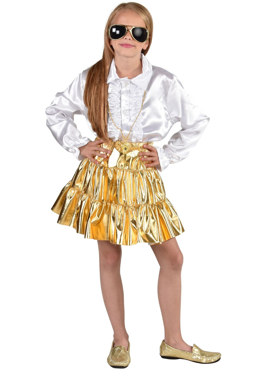 Rokje Kind Metal Foil Goud