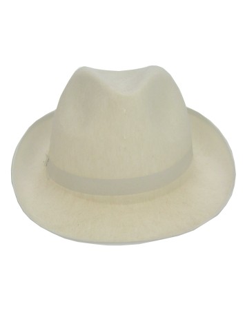 Kojak hoed vilt wit