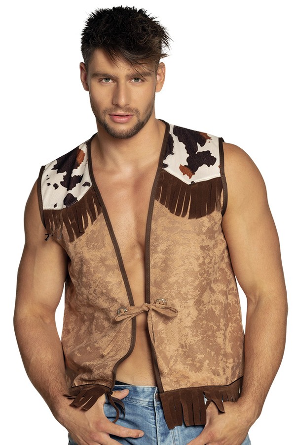 Vest Cowboy Western Camel