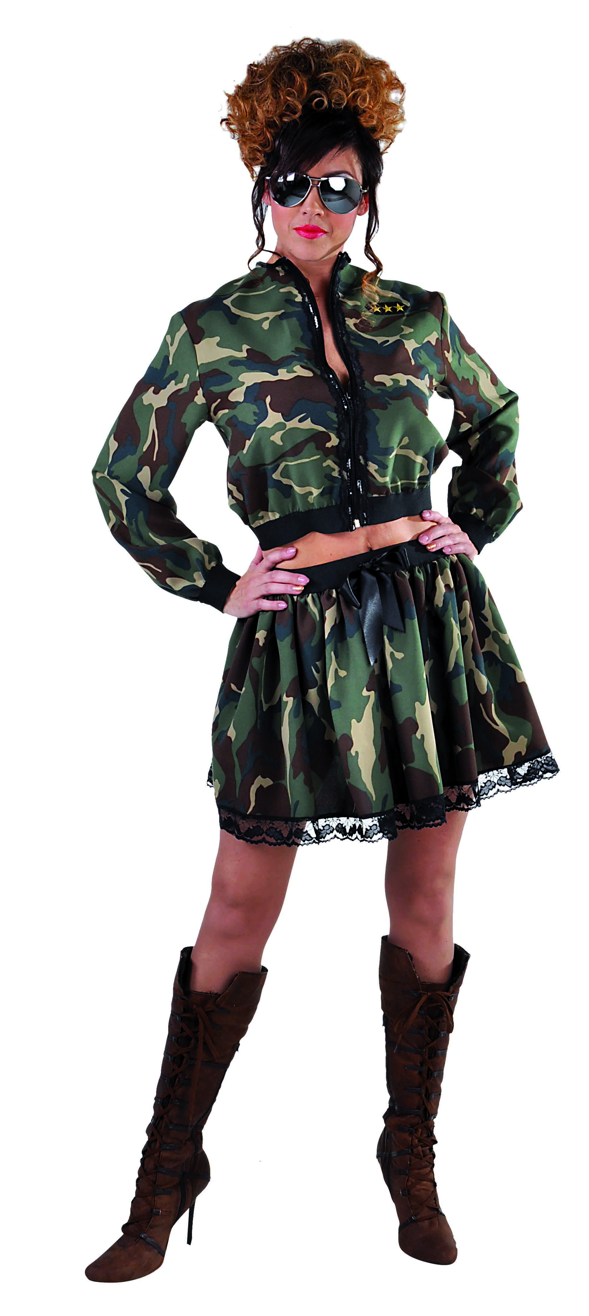 Dames Verkleedjasje Camouflage