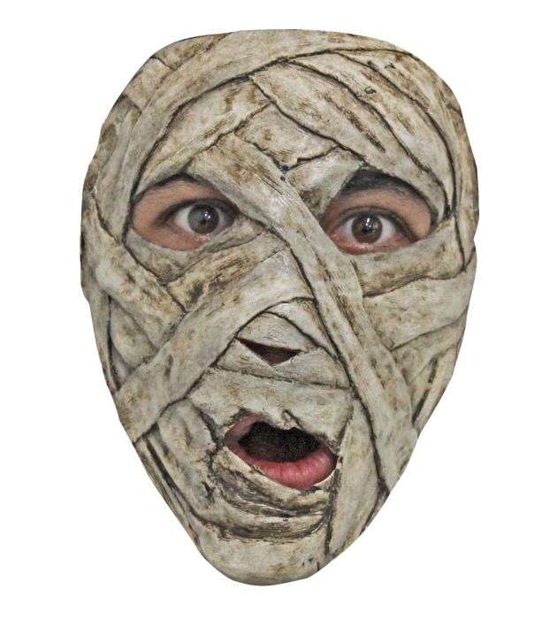 Latex Halfmasker Sand Mummy