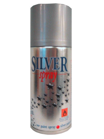Spuitbus zilver 150 ml