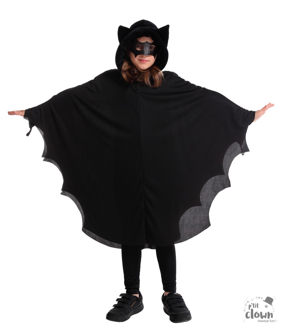 Halloween Vleermuis Cape Kind 2-delig