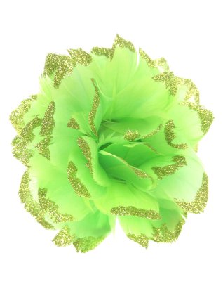 Bloem groen met glitters