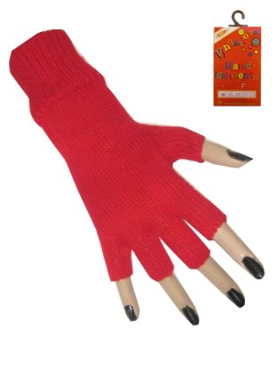 Handschoenen vingerloos rood