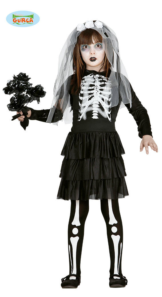 Halloween Verkleedpakje Meisje Skelet Bruidje