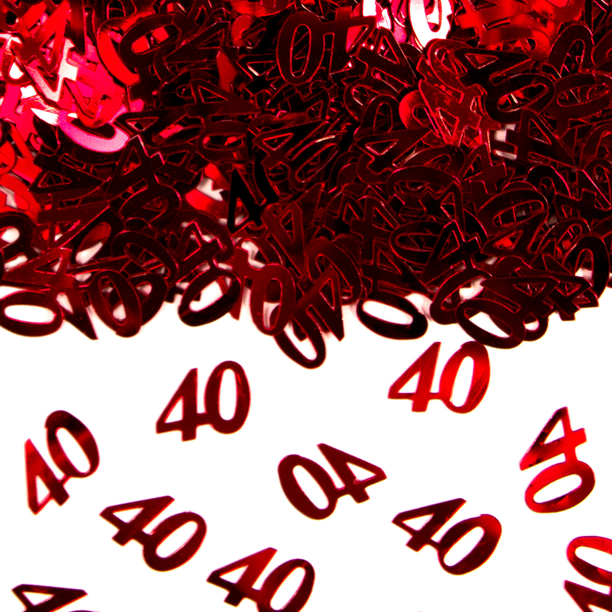 Confetti 40 Robijnrood