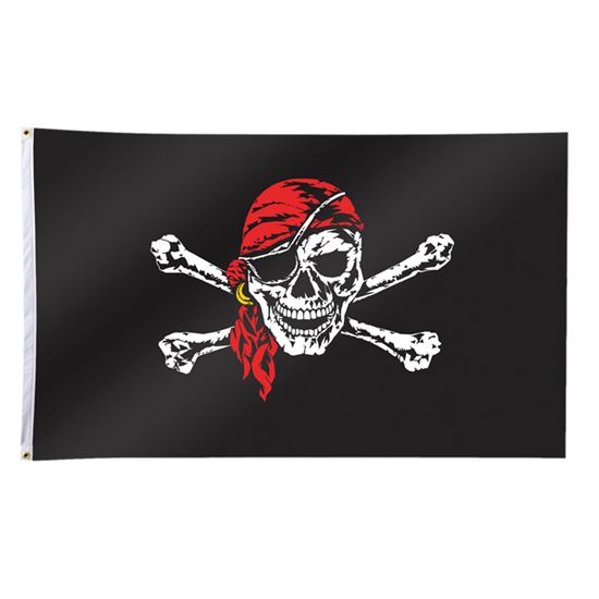 Piratenvlag met doodshoofd