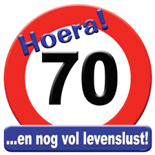 Huldeschild rond 70 jaar