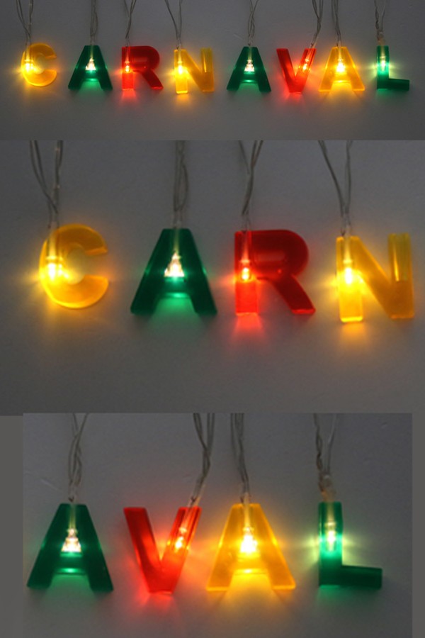 Letterslinger met Licht Carnaval