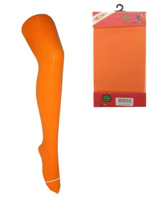 Panty fluor oranje 60 denier