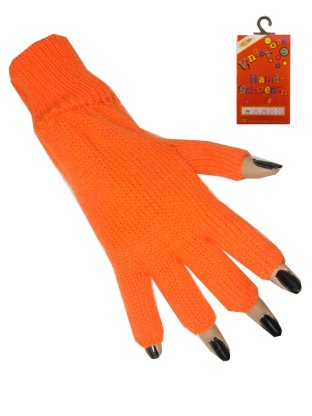 Handschoenen vingerloos oranje