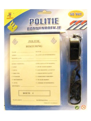 Politie bonnenboekje