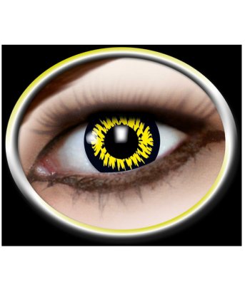 Contactlenzen Werewolf Zwart-Geel