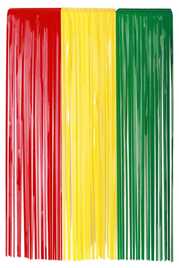 PVC Deurgordijn Rood-Geel-Groen Brandveilig